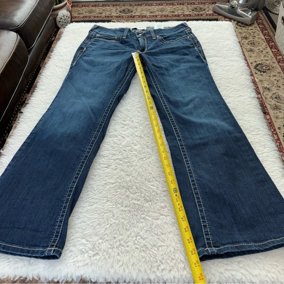 Ariat REAL Mid rise Classic Blue Bootcut Jeans size 32 S - Picture 12 of 12
